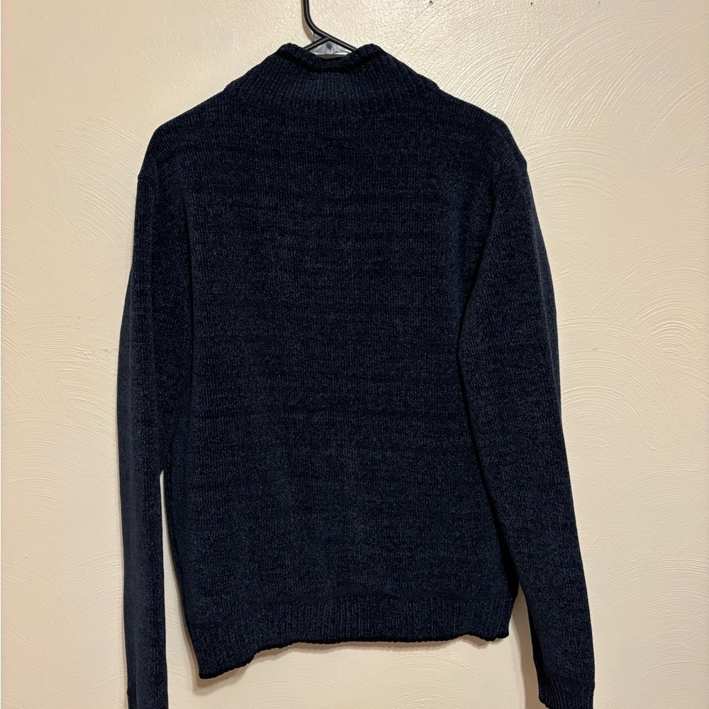 Buffalo David Bitton Navy Zip-Up Sweater - Picture 8 of 8